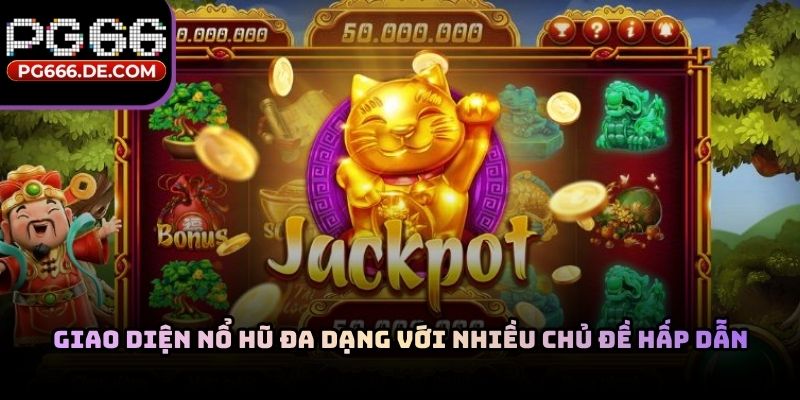 Giao diện nổ hũ đa dạng với nhiều chủ đề hấp dẫn
