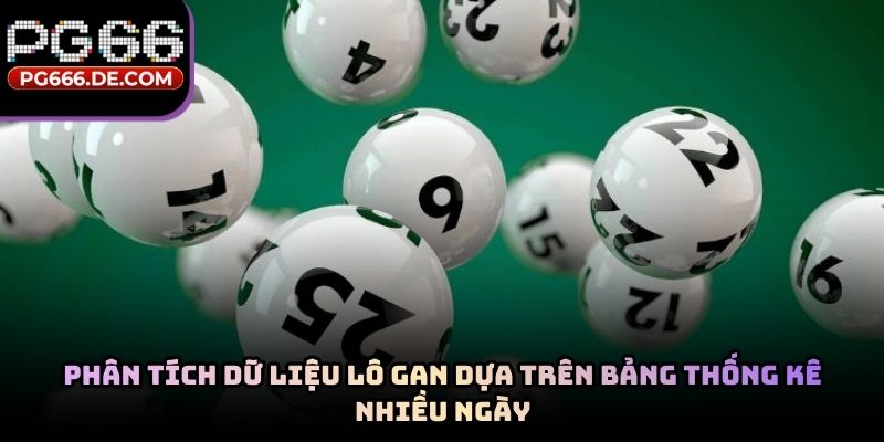 Phân tích dữ liệu lô gan dựa trên bảng thống kê nhiều ngày