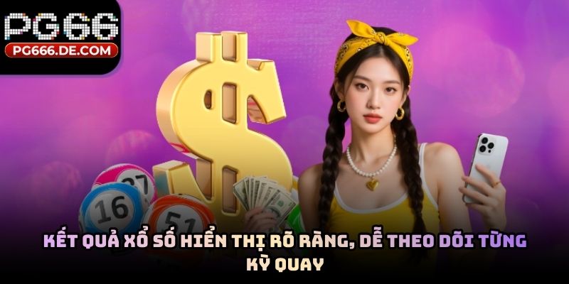 Kết quả xổ số hiển thị rõ ràng, dễ theo dõi từng kỳ quay